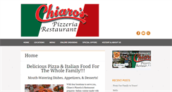 Desktop Screenshot of chiarospizza.com